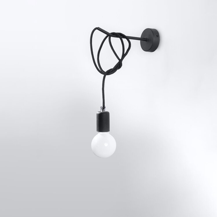 Sollux Lighting Wall lamp EDISON black