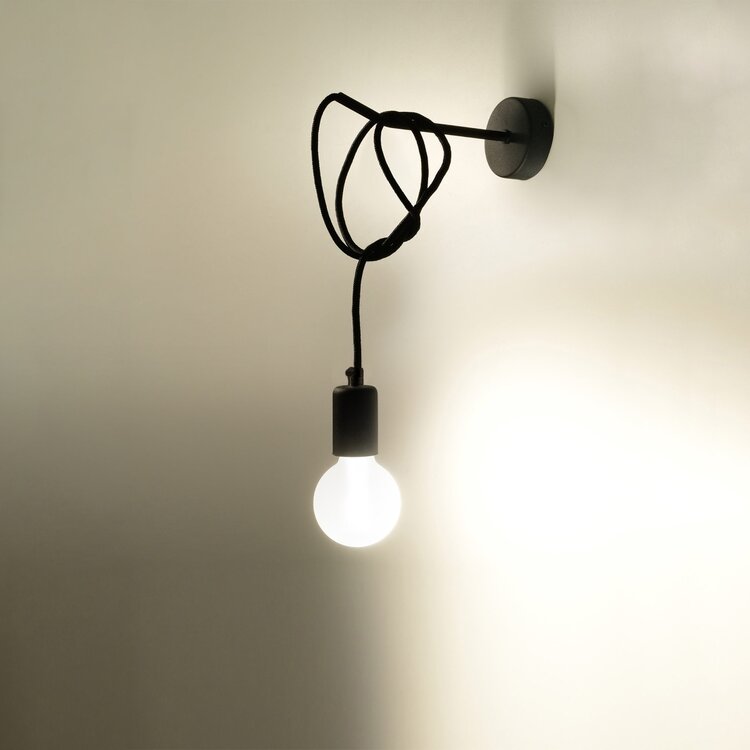 Sollux Lighting Wall lamp EDISON black