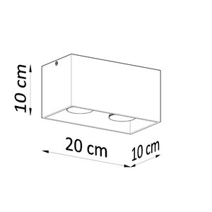 Sollux Lighting Deckenleuchte QUAD weiß