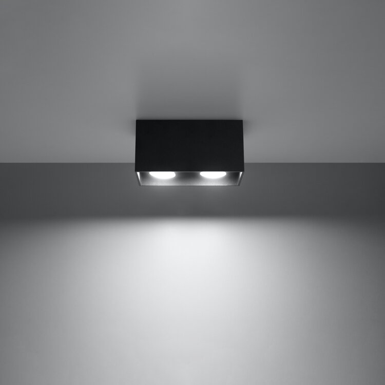 Sollux Lighting Deckenleuchte QUAD schwarz