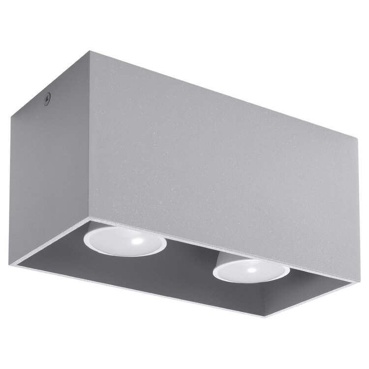 Sollux Lighting Deckenleuchte QUAD grau