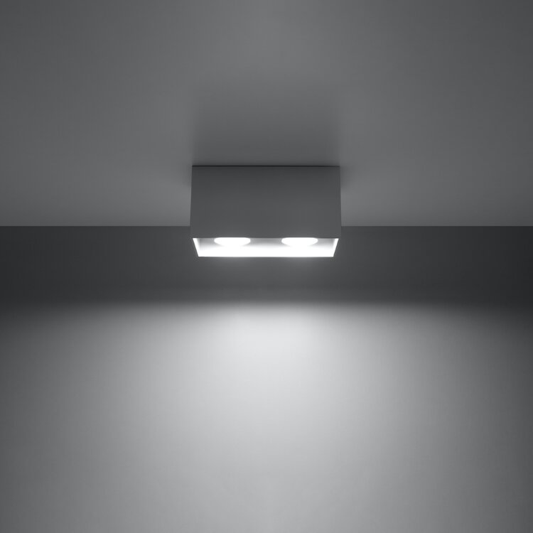 Sollux Lighting Plafondlamp QUAD grijs