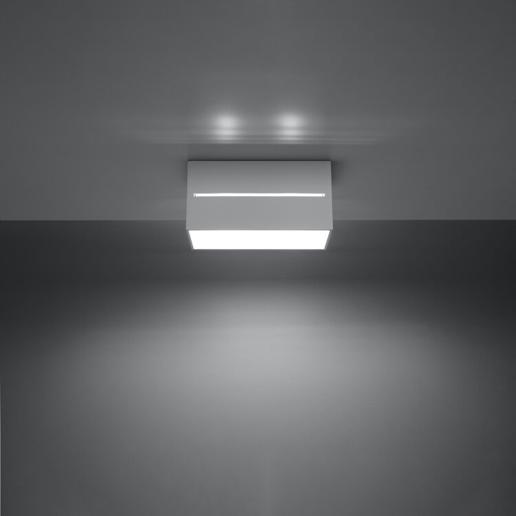Sollux Lighting Deckenleuchte LOBO 2 weiß