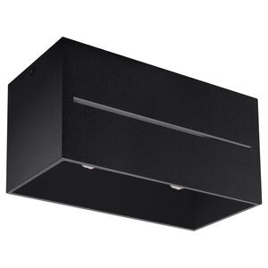 Sollux Lighting Deckenleuchte LOBO 2 schwarz