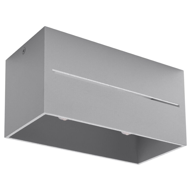 Sollux Lighting Deckenleuchte LOBO 2 grau