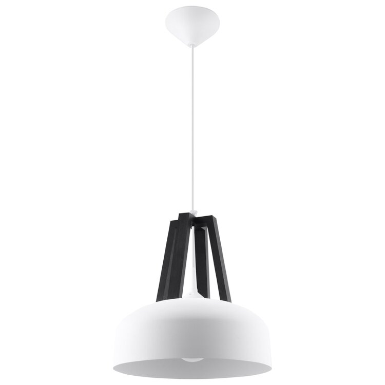 Sollux Lighting Hanglamp CASCO wit/zwart