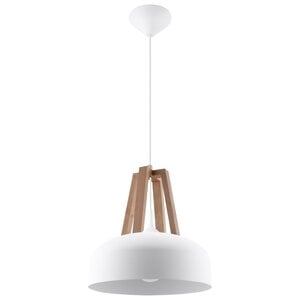 Sollux Lighting Pendant lamp CASCO white/natural wood