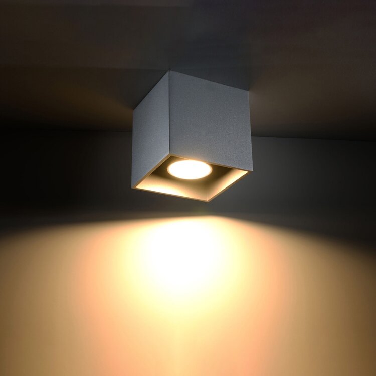 Sollux Lighting Plafondlamp QUAD 1 grijs