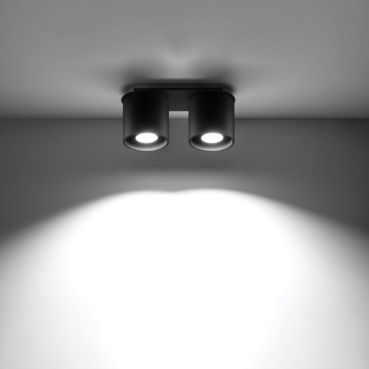 Sollux Lighting Ceiling lamp ORBIS 2 black