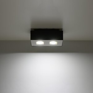 Sollux Lighting Plafondlamp MONO 2 zwart