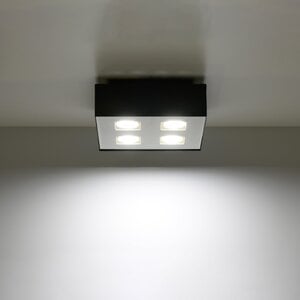 Sollux Lighting Plafondlamp MONO 4 zwart