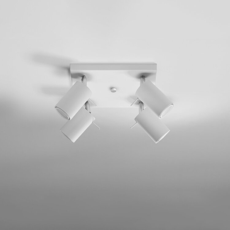 Sollux Lighting Deckenleuchte RING 4 weiß