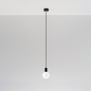 Sollux Lighting Hanglamp EDISON zwart