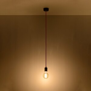 Sollux Lighting Pendant lamp EDISON black