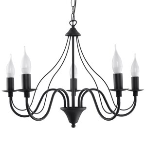 Sollux Lighting Chandelier MINERWA 5 black
