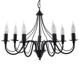 Sollux Lighting Chandelier MINERWA 7 black