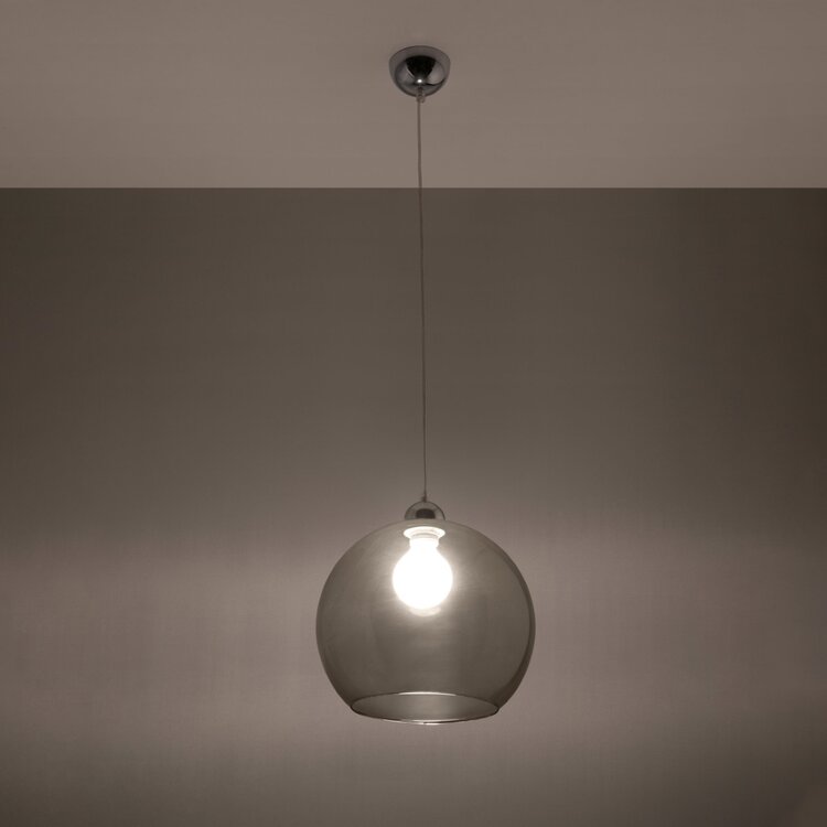 Sollux Lighting Hanglamp BALL grafiet
