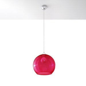 Sollux Lighting Hanglamp BALL rood