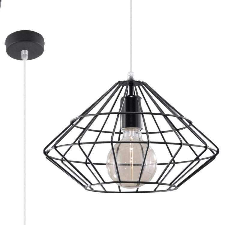Sollux Lighting Pendant lamp UMBERTO black