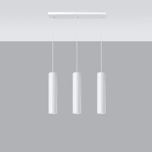 Sollux Lighting Hängeleuchte LAGOS 3L weiß