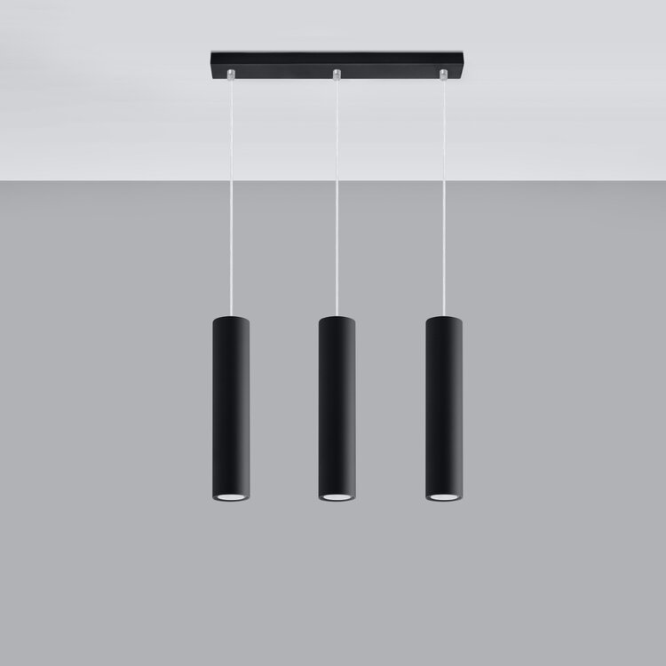 Sollux Lighting Pendant lamp LAGOS 3L black