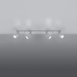 Sollux Lighting Plafondlamp RING 4L wit