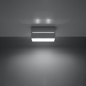 Sollux Lighting Plafondlamp LOBO 2 grijs