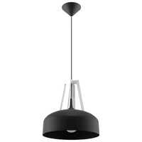 Hanglamp CASCO zwart/wit