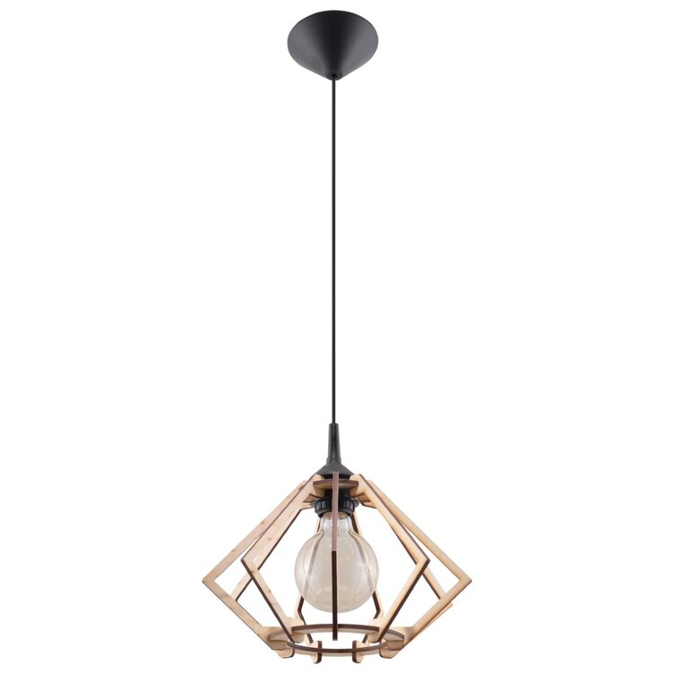 Sollux Lighting Hanglamp POMPELMO natuurlijk hout