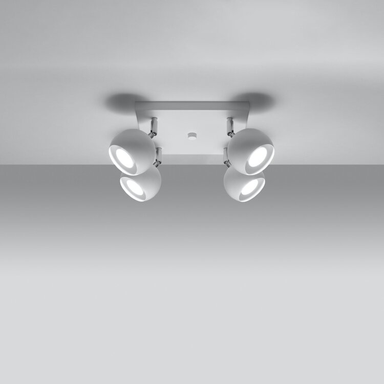 Sollux Lighting Ceiling lamp OCULARE 4 white