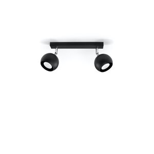 Sollux Lighting Deckenleuchte OCULARE 2 schwarz