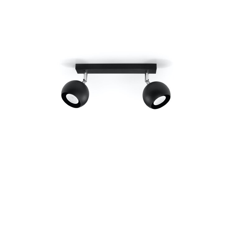 Sollux Lighting Deckenleuchte OCULARE 2 schwarz