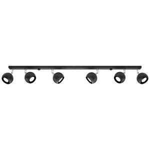 Sollux Lighting Deckenleuchte OCULARE 6L schwarz