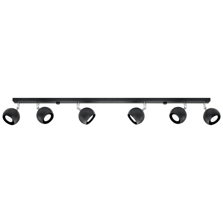 Sollux Lighting Deckenleuchte OCULARE 6L schwarz