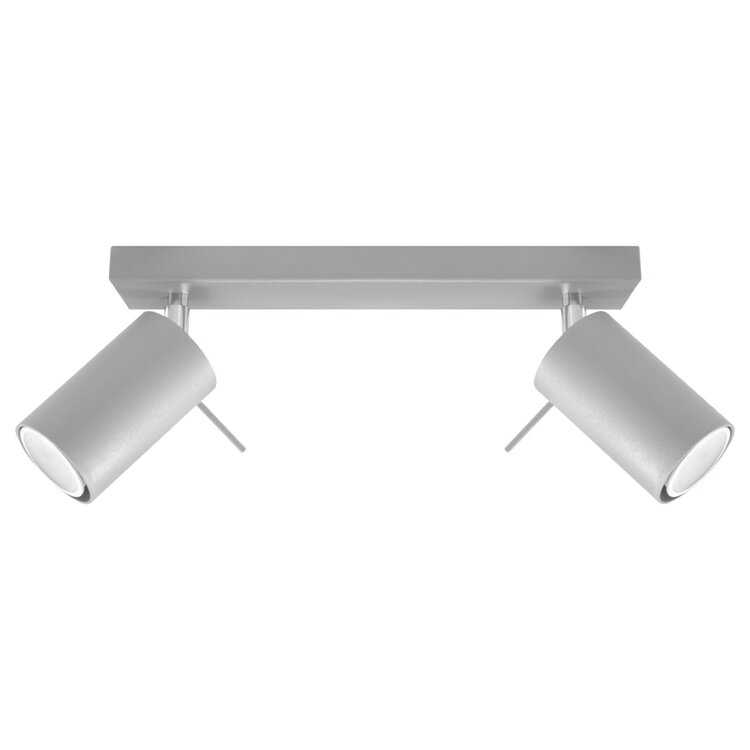 Sollux Lighting Deckenleuchte RING 2 grau