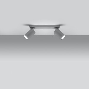 Sollux Lighting Plafondlamp RING 2 grijs