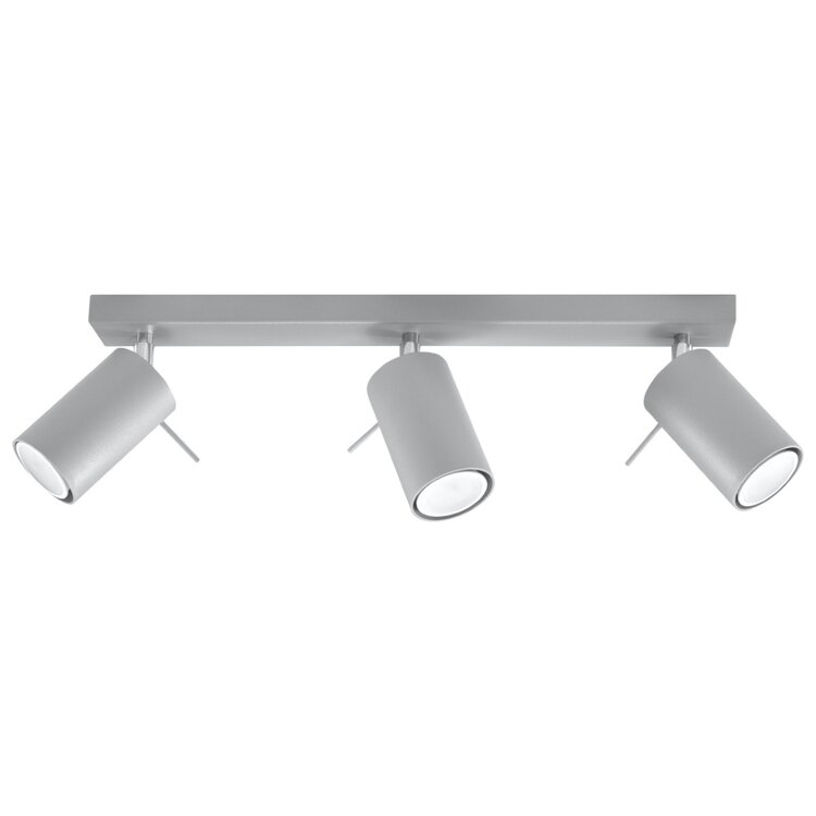 Sollux Lighting Deckenleuchte RING 3 grau
