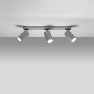 Sollux Lighting Deckenleuchte RING 3 grau