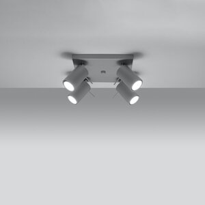 Sollux Lighting Ceiling lamp RING 4 grey