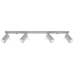 Sollux Lighting Deckenleuchte RING 4L grau