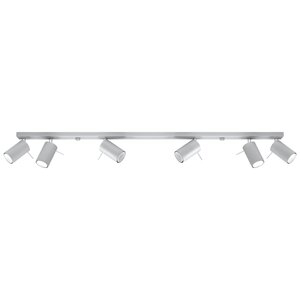 Sollux Lighting Deckenleuchte RING 6L grau