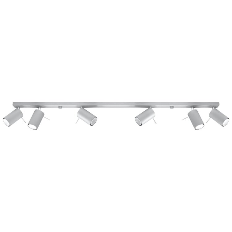 Sollux Lighting Ceiling lamp RING 6L grey