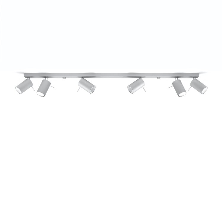 Sollux Lighting Ceiling lamp RING 6L grey