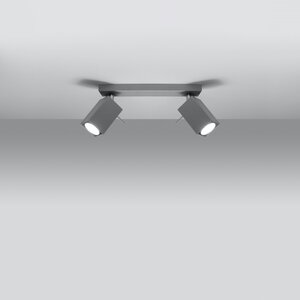 Sollux Lighting Ceiling lamp MERIDA 2 grey