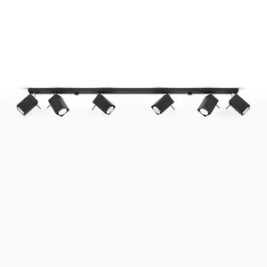 Sollux Lighting Deckenleuchte MERIDA 6L schwarz