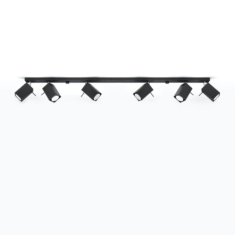 Sollux Lighting Ceiling lamp MERIDA 6L black