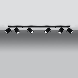 Sollux Lighting Deckenleuchte MERIDA 6L schwarz