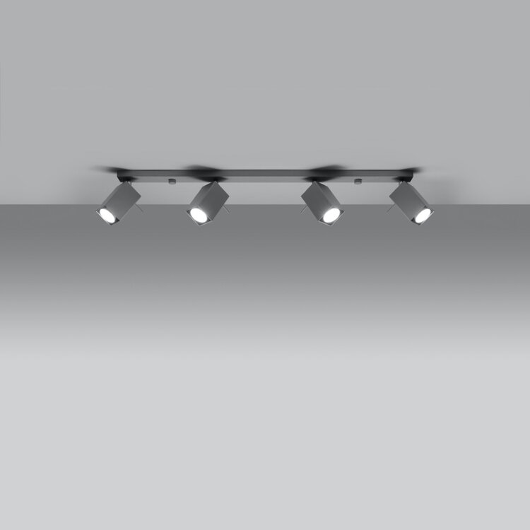 Sollux Lighting Ceiling lamp MERIDA 4L grey