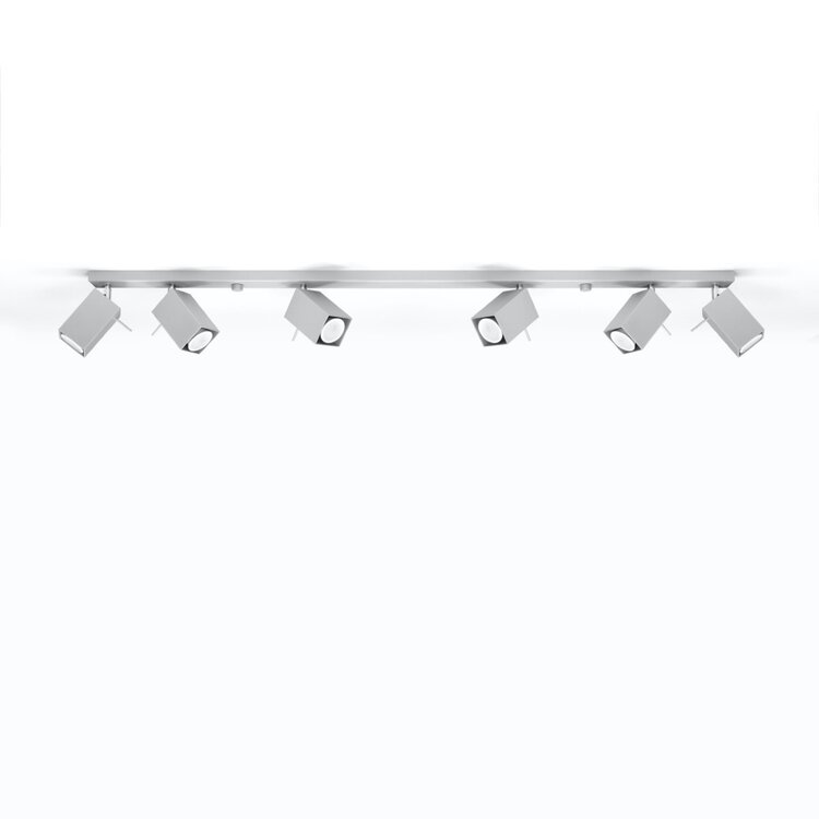 Sollux Lighting Plafondlamp MERIDA 6L grijs