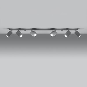 Sollux Lighting Plafondlamp MERIDA 6L grijs